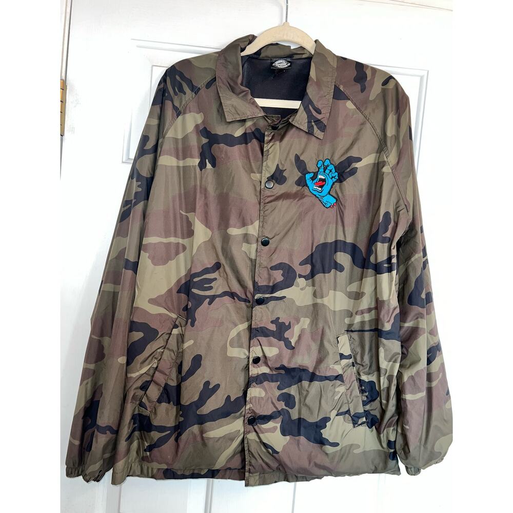 SANTA CRUZ Screaming Hand Mens Coach Jacket - size L
